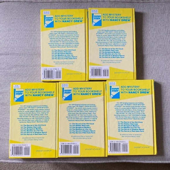 Nancy Drew Mystery Story books (5) - Picture 2 of 2
